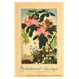Propaganda Poster National Savings Flowers