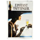 Advertising Poster Instant Taittinger Champagne France Alcohol