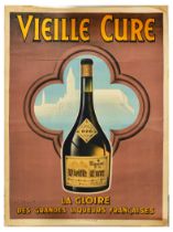Advertising Poster Vielle Cure Liquor Alcohol Abbey De Cenon