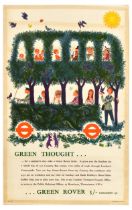 London Underground Poster LT Green Rover Countryside Bus Bartelt