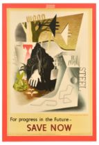 Propaganda Poster Modernism Progress Future Save Now Eric Fraser