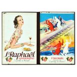 Advertising Poster Dommergue St Raphael Quinquina Wine Ski France Aperitif