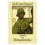 War Poster Helft Uns Fiegen WWI Bonds Germany