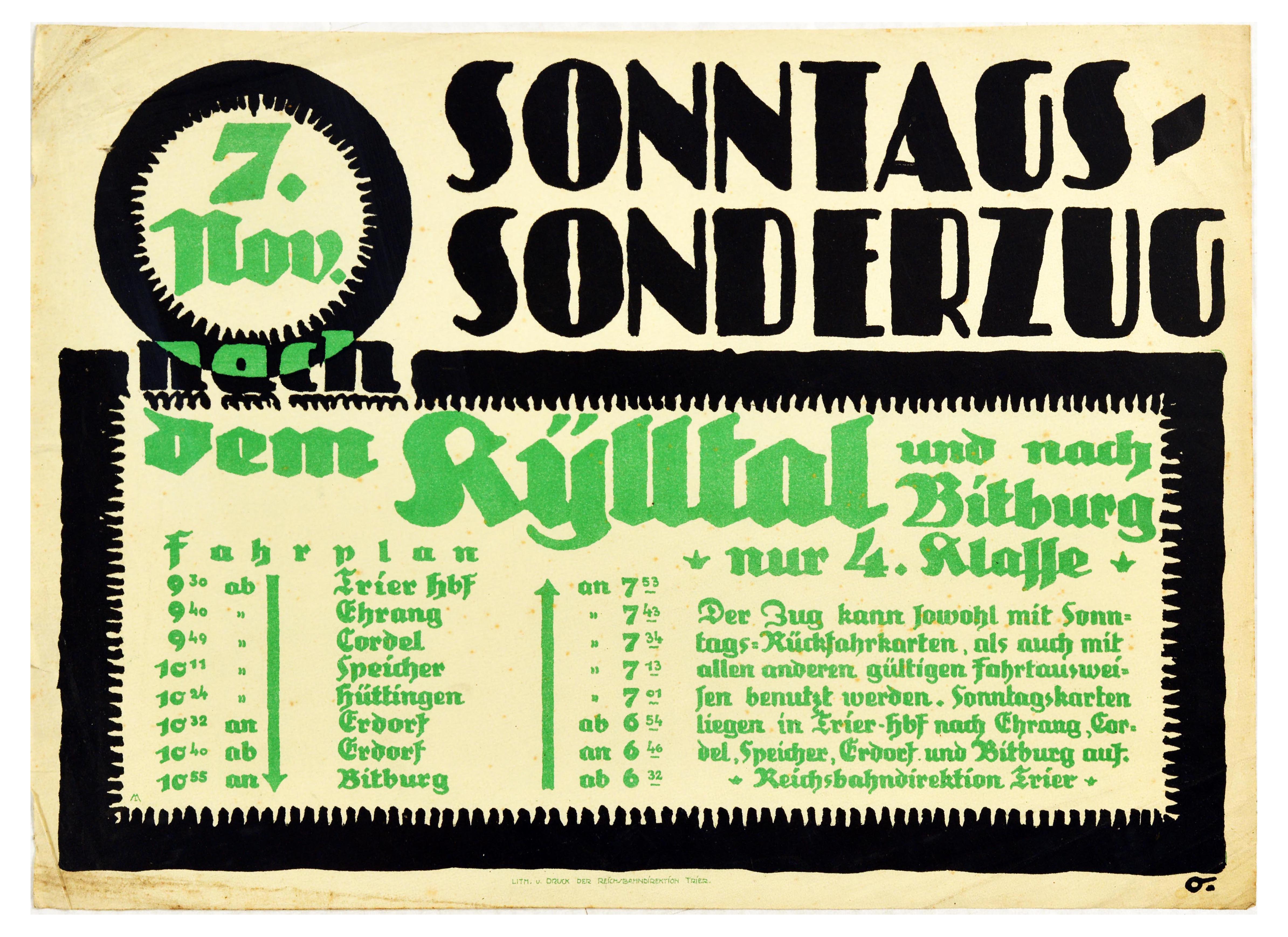 Advertising Poster Set Deutsche Reichsbahn German Railway Freight Transport - Image 4 of 8