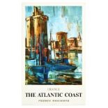 Travel Poster France Atlantic Coast French Railways Gaston Larrieu