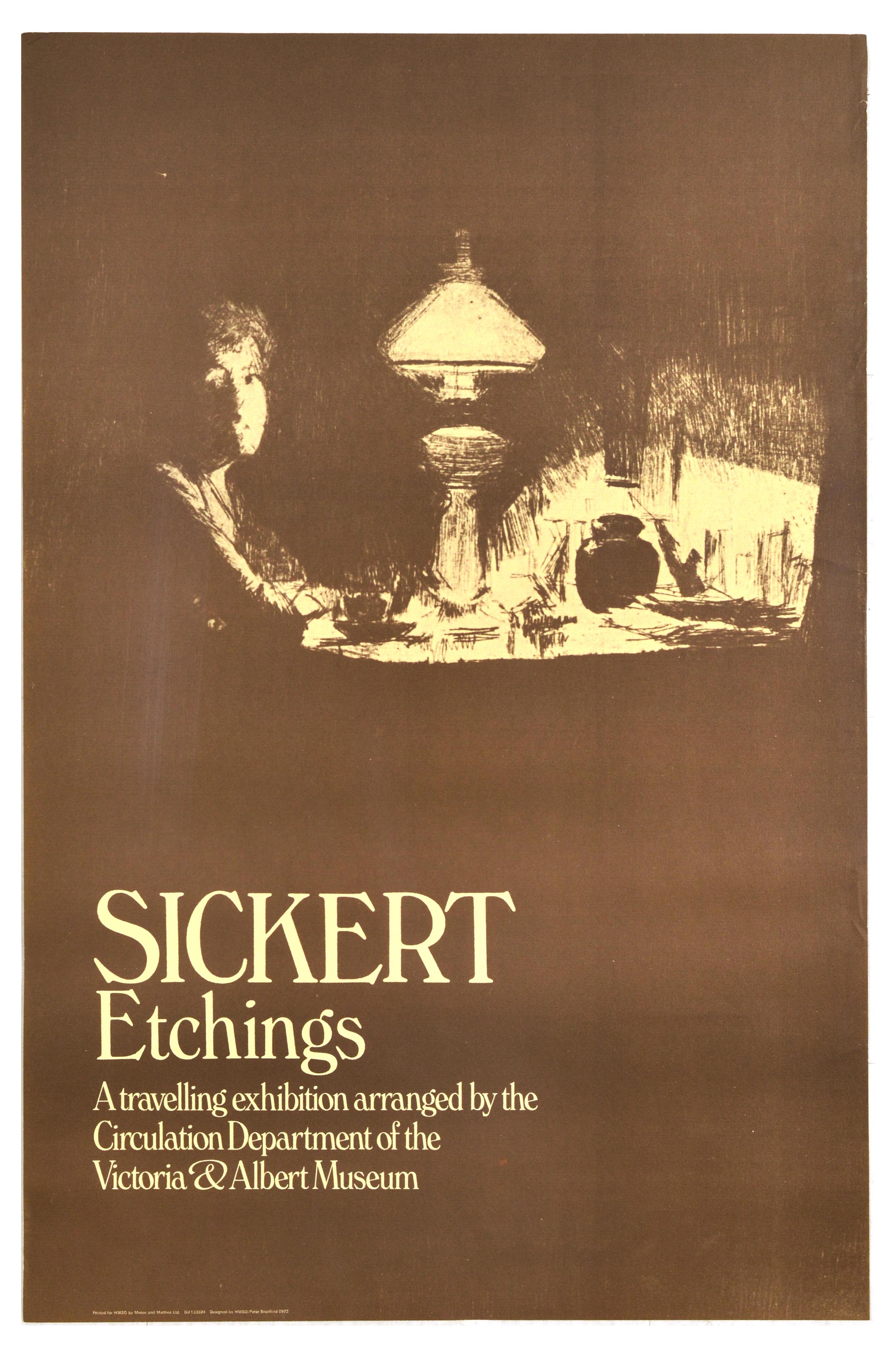 Advertising Poster Sickert Etchings Victoria Albert Museum