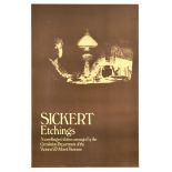 Advertising Poster Sickert Etchings Victoria Albert Museum