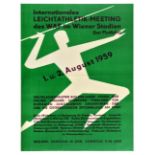 Sport Poster Javelin International Athletics Meeting Vienna Austria
