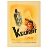 Advertising Poster Kranebet Liquor Fratelli Rossi Asiago Alcohol Drink Italy