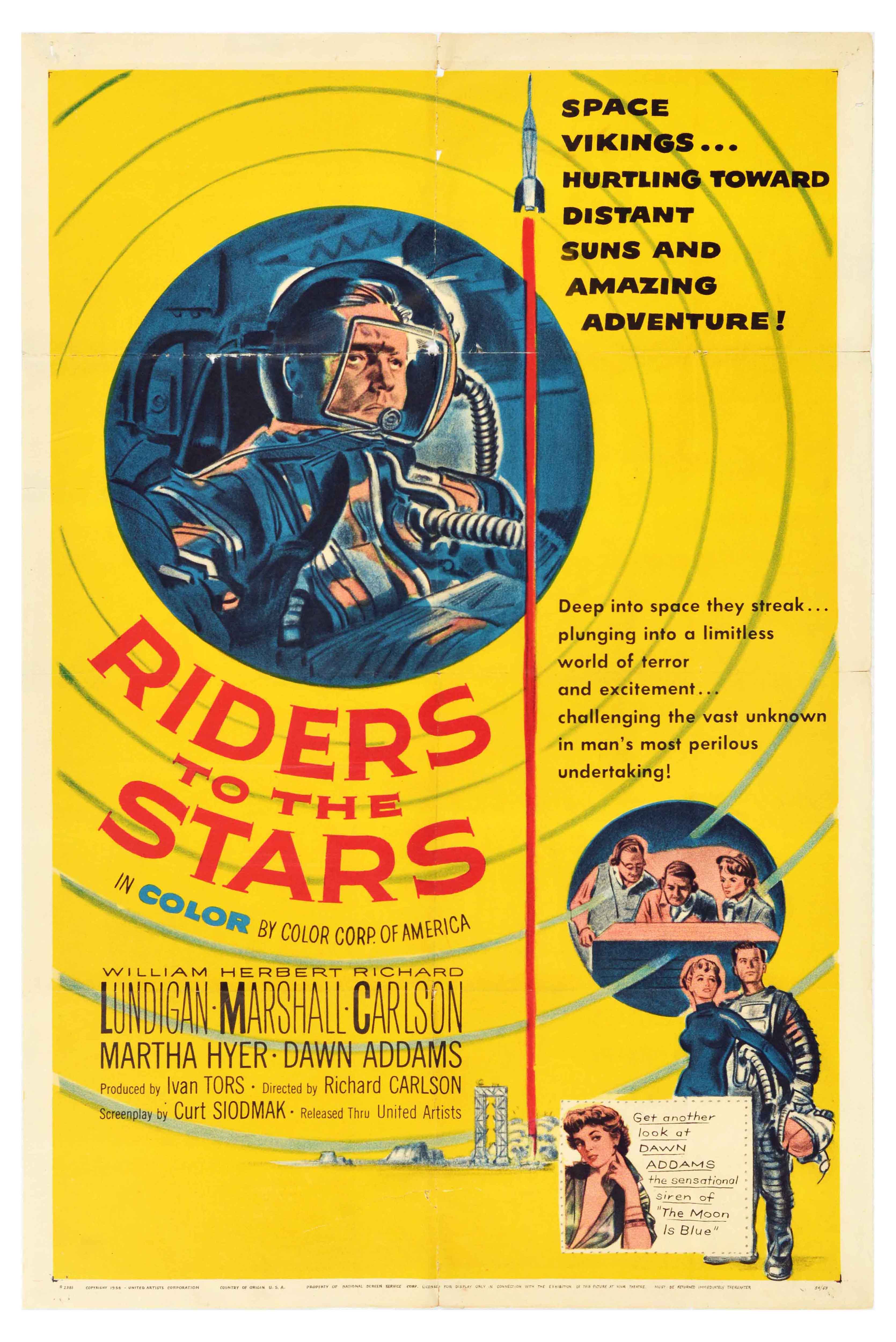 Movie Poster Riders To The Stars SciFi Space Travel Astronaut