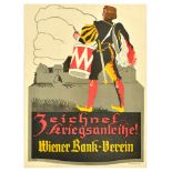 War Poster War Loan Austria Wiener Bank Zeichnet Kriegsanleihe WWI