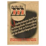 Advertising Poster ADB Trutz Health Insurance German Warrior