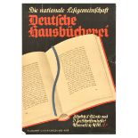 Advertising Poster Deutsche Hausbucherei German Reading Community