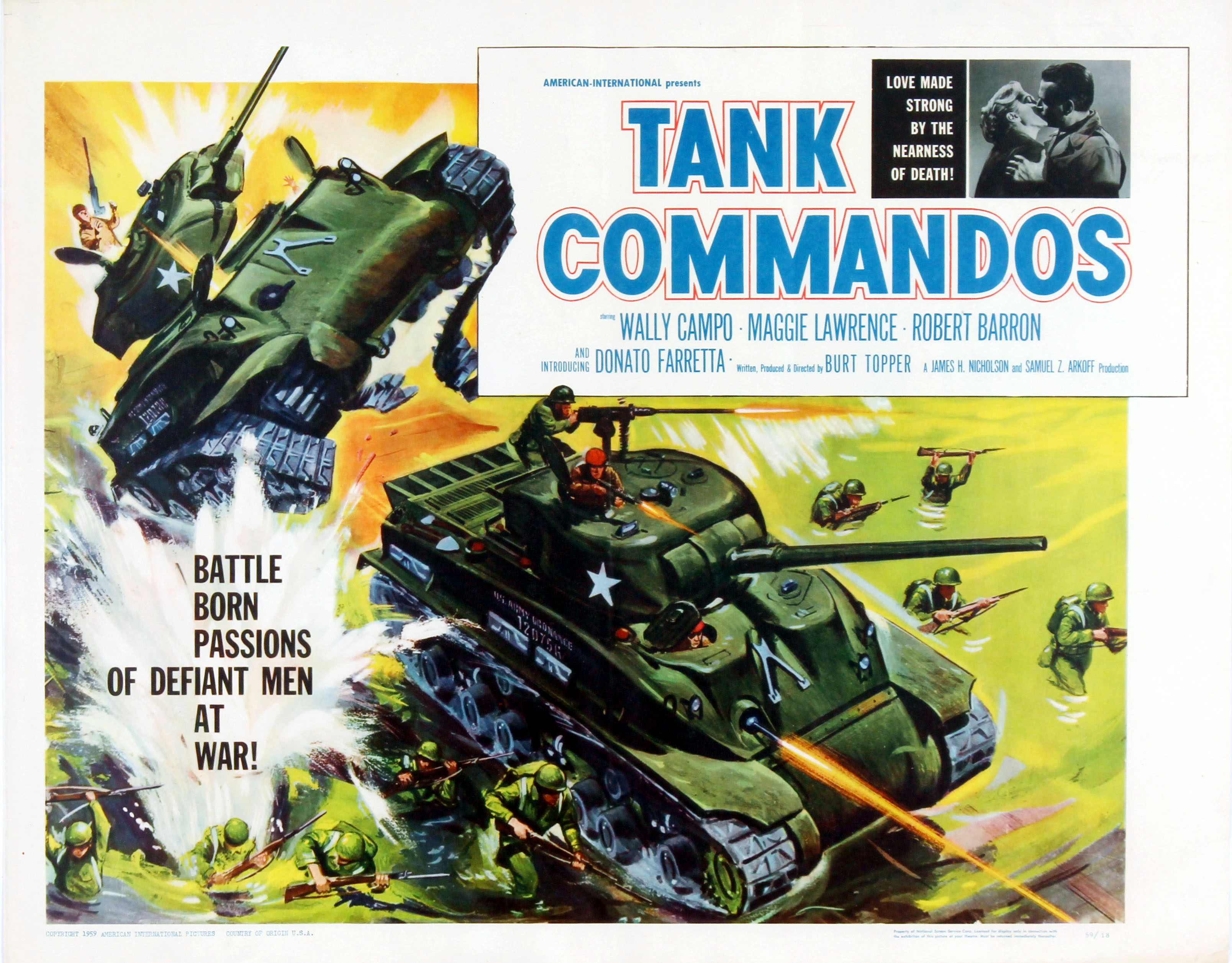 Movie Poster Tank Commandos USA