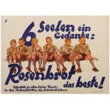 Advertising Poster Rosenbrot Best Bread Loaf Austria