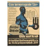 Advertising Poster DHV Deed Insurance Eine Hervorragende Tat