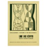 Advertising Poster Linie Und Korper Midcentury Modern Graphics Sculpture Franz Josef van der Grinten