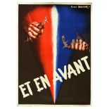 Propaganda Poster Et En Avant Prisoners Of War Return France M Van Grasdorf