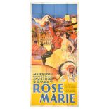 Advertising Poster Rose Marie Musical Comedy Canada Mounted Police