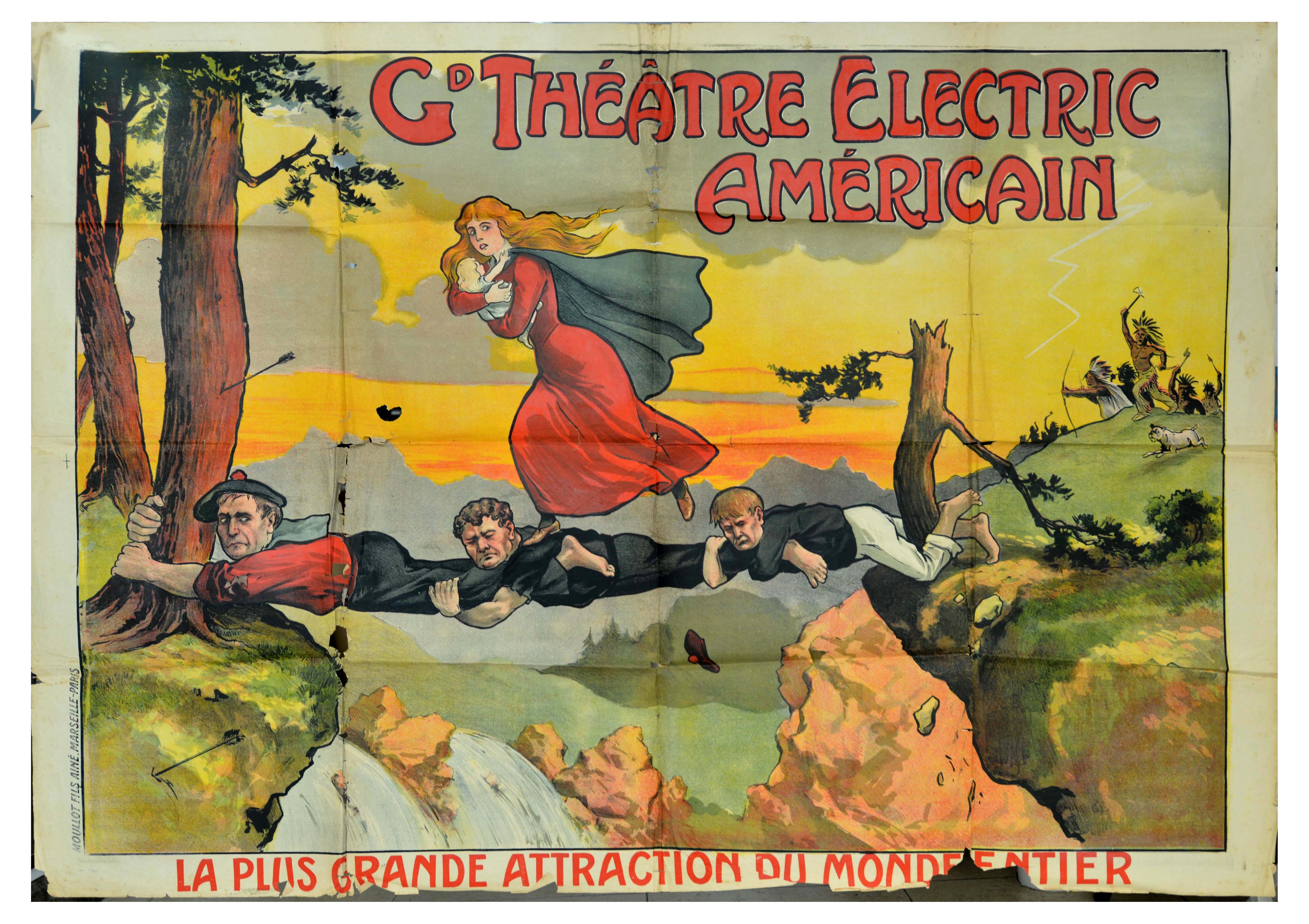Movie Poster Theatre Electric American Americain Cinema