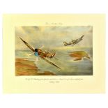 War Poster Fores Aviation Series Battle Of Malta Fighter Aircraft WWII Bomber Plane