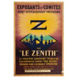 Advertising Poster Le Zenith Insurance Company French