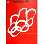Sport Poster Montreal Summer Olympic Games Canada 1976