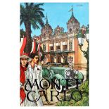 Travel Poster Monte Carlo Rolls Royce Monaco Casino