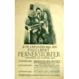 Advertising Poster In Memory Of Engelbert Pernerstorfer