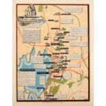 Travel Poster Map Of Polonnaruva Ceylon Sri Lanka