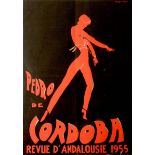 Advertising Poster Pedro De Cordoba Flamenco Andalusia
