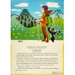 Travel Poster Soviet Tourist South Urals Turist USSR