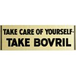 Advertising Poster Bovril Beef Hot Drink Take Care Of Yourself