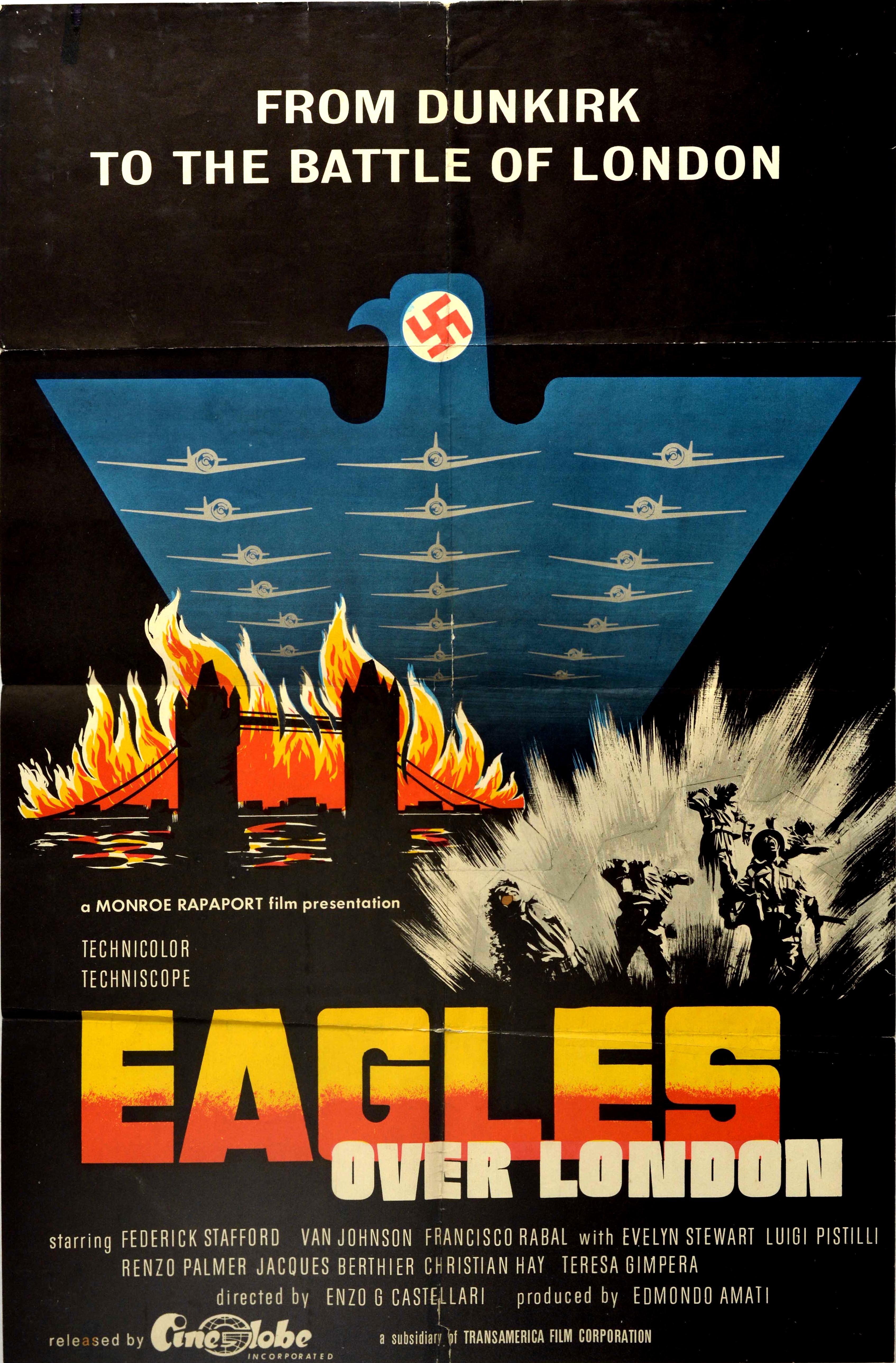 Movie Poster Eagles Over London Dunkirk WWII Battle Of London
