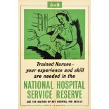 Propaganda Poster National Hospital Service Reserve UK
