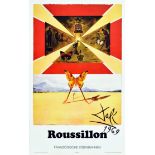 Travel Poster Roussillon SNCF Salvador Dali French Railways German