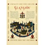 Travel Poster Glasgow City History Scotland