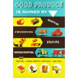 Advertising Poster Good Produce Packaging Logistics Midcentury Modern