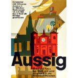 Travel Poster Aussig Usti Nad Labem Exhibition