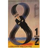 Movie Poster 8 1/2 Federico Fellini USSR Maystrovskiy