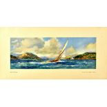 Travel Poster Firth Of Clyde Scotland Sailing Yacht Sail Boat