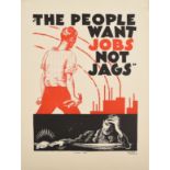 Propaganda Poster People Want Jobs Not Jags Prohibition USA