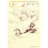 Sport Poster Moscow Olympics 1980 Water Polo