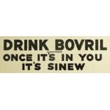 Advertising Poster Bovril Beef Hot Drink Sinew
