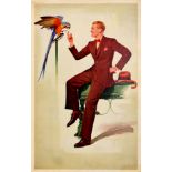 Advertising Poster Schloss Bros Co Fashion Man With Parrot