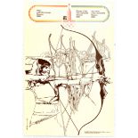 Sport Poster Moscow Olympics 1980 Archery Event