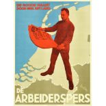 Propaganda Poster De Arbeiderspers The Workers' Press