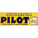Advertising Poster Pilot Bicycle Voiron France
