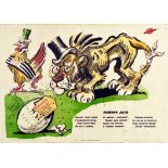 Propaganda Poster American Aid Egg Powder UK Marshall Plan WWII