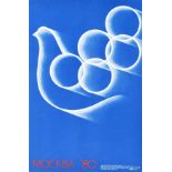 Sport Poster Moscow Olympics Peace Dove Moskva 80